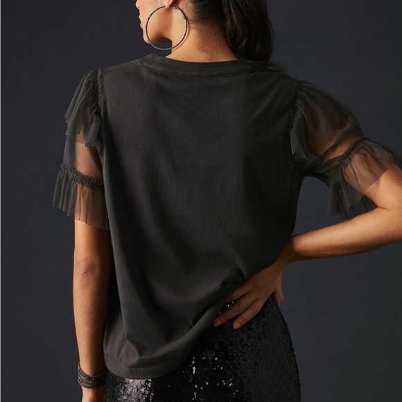 Pilcro Tulle Mesh Tee XL - Picture 2 of 8